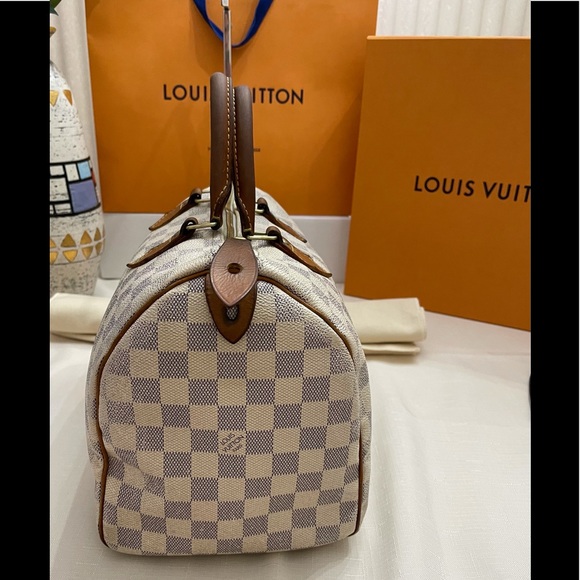 Authentic Louis Vuitton Speedy 30 Damier Azur - Picture 8 of 15